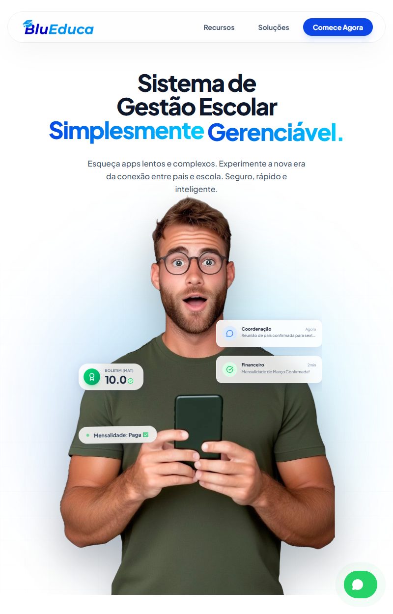 Case BluEduca, Produto · SaaS
